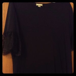 Lace sleeve t-shirt